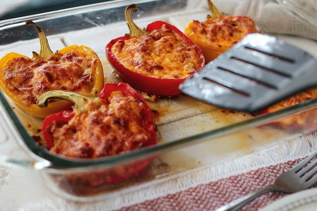 Stuffed peppers in the oven